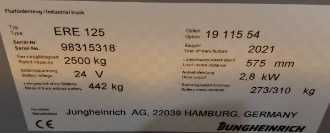 Muletto usato JUNGHEINRICH ERE 125 KP 115-54 ELEKTRO NIEDERHUBWAGENFAHRERSTAND (13074045)