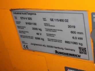 Muletto usato JUNGHEINRICH ETV-V 320 GE115-800DZ Li-Ion ELEKTRO SCHUBMASTSTAPLER (12952595)