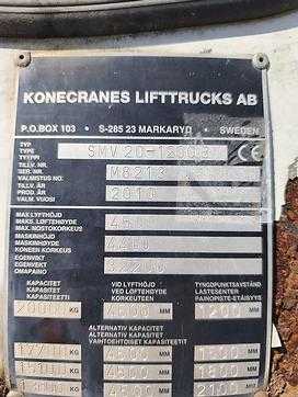 Muletto usato KONECRANES SMV20-1200B DIESEL VIERRADFRONTSTAPLER (13067498)