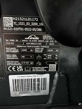 Muletto usato LINDE E 16 EVO ELEKTRO DREIRADFRONTSTAPLER (13073553)