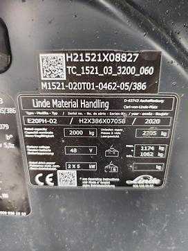 Muletto usato LINDE E20PH-02 ELEKTRO VIERRADFRONTSTAPLER (13032063)