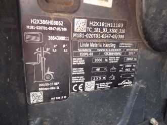 Muletto usato LINDE E20PL-02 ELEKTRO VIERRADFRONTSTAPLER (13040700)