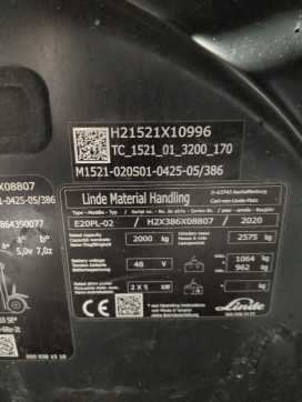 Muletto usato LINDE E20PL-386-02 ELEKTRO VIERRADFRONTSTAPLER (13069004)