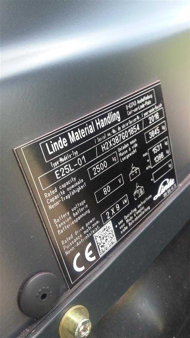 Muletto usato LINDE E25L ELEKTRO VIERRADFRONTSTAPLER (13068667)