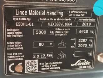 Muletto usato LINDE E50HL-01/388 ELEKTRO VIERRADFRONTSTAPLER (13073835)