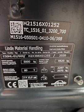 Muletto usato LINDE E50HL-01/600 ELEKTRO VIERRADFRONTSTAPLER (13032064)