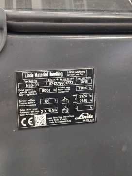 Muletto usato LINDE E80-1279-01 ELEKTRO VIERRADFRONTSTAPLER (13072063)