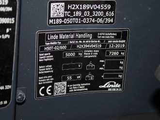 Muletto usato LINDE H 50 T-02/600 394 GAS VIERRADFRONTSTAPLER (13068478)