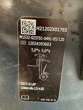 Muletto usato LINDE H25D/1202 DIESEL VIERRADFRONTSTAPLER (12783341)
