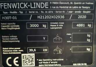 Muletto usato LINDE H30T-01 WEITERE WEITERE (12989187)