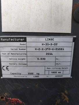 Muletto usato LINDE H35D-02 DIESEL VIERRADFRONTSTAPLER (13032684)