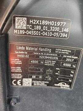 Muletto usato LINDE H45D-02 DIESEL VIERRADFRONTSTAPLER (13071221)