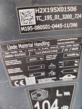 Muletto usato LINDE H80D-03/900 DIESEL VIERRADFRONTSTAPLER (13014102)