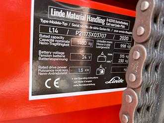 Muletto usato LINDE L14i ELEKTRO HOCHHUBWAGENDEICHSEL (12966136)