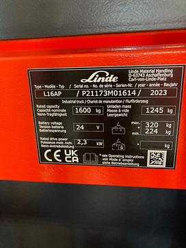 Muletto usato LINDE L16AP/1173 ELEKTRO HOCHHUBWAGENFAHRERSTAND (12892485)