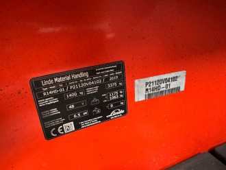 Muletto usato LINDE R 14HD-01 Baujahr 2019/ HH 11,50M /Kamera/TOP ZUSTAND ELEKTRO SCHUBMASTSTAPLER (13020563)