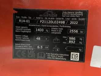 Muletto usato LINDE R14-01-1120 ELEKTRO SCHUBMASTSTAPLER (13041420)
