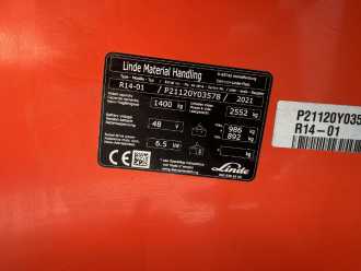 Muletto usato LINDE R14-01 ELEKTRO SCHUBMASTSTAPLER (13063488)