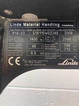 Muletto usato LINDE R14S/115  ELEKTRO SCHUBMASTSTAPLER (12901991)