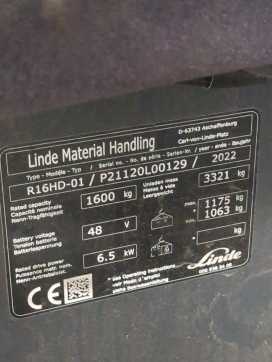 Muletto usato LINDE R16HD-1120-01 ELEKTRO SCHUBMASTSTAPLER (12967994)