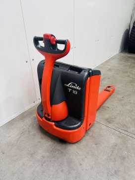Muletto usato LINDE T 18 ELEKTRO NIEDERHUBWAGENDEICHSEL (13073427)