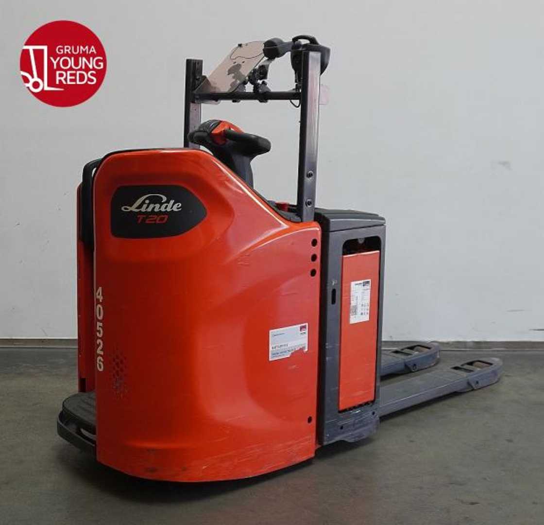 Muletto usato LINDE T 20 SP 1156-00 ELEKTRO NIEDERHUBWAGENFAHRERSTAND (13060605)