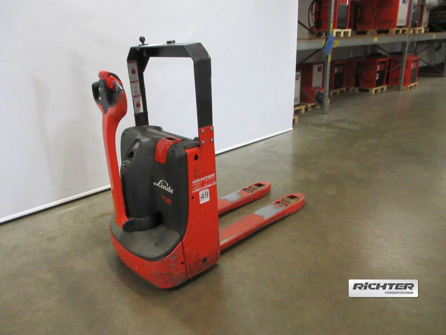 Muletto usato LINDE T16 HANDSEMI NIEDERHUBWAGENDEICHSEL (13069325)