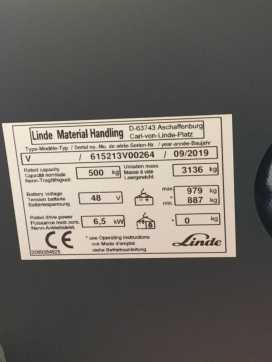 Muletto usato LINDE V48VOLT-5213-01 ELEKTRO HOCHHUBKOMMISSIONIERER (13007211)