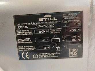 Muletto usato STILL RX 20-16 ELEKTRO DREIRADFRONTSTAPLER (13053363)