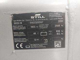 Muletto usato STILL RX 20-18 ELEKTRO DREIRADFRONTSTAPLER (13058824)
