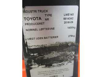 Muletto usato TOYOTA LWE140 ELEKTRO NIEDERHUBWAGENDEICHSEL (13071690)