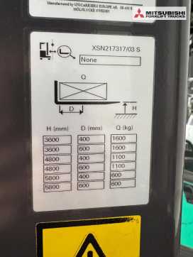 Muletto usato UNICARRIERS 160SDTFV580XSN - 3401 Std. DIESEL SEITENSTAPLER (13070823)