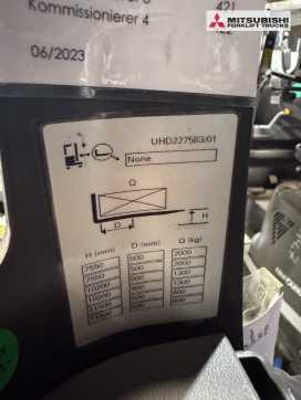 Muletto usato UNICARRIERS 200DTFVXG1150UHD - 7438 Std. DIESEL SCHUBMASTSTAPLER (13070820)