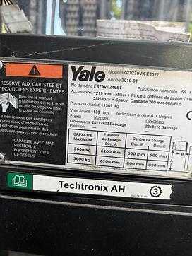 Muletto usato YALE GDC 70VX DIESEL VIERRADFRONTSTAPLER (12985804)