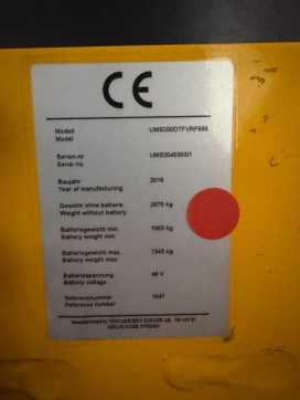 Použité vysokozdvižné vozíky ATLET 200DTFVR895UMS - 4.156 Std. - HH 8.950 mm ELEKTRO SCHUBMASTSTAPLER (12914434)