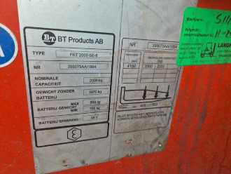 Použité vysokozdvižné vozíky BT FRT 2000 SE-5 ELEKTRO SCHUBMASTSTAPLER (13064278)