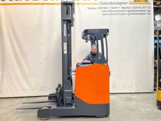Použité vysokozdvižné vozíky DOOSAN BR16JW-7 Plus ELEKTRO SCHUBMASTSTAPLER (13076491) backdrop