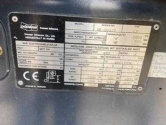 Použité vysokozdvižné vozíky DOOSAN G20 GAS VIERRADFRONTSTAPLER (13071169)