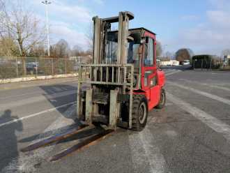 Použité vysokozdvižné vozíky HANGCHA CPYD50 GAS VIERRADFRONTSTAPLER (12603340)