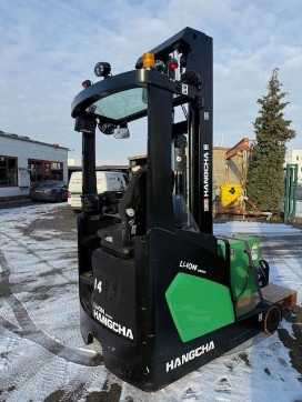Použité vysokozdvižné vozíky HANGCHA CQD14-XC5D-SI ELEKTRO SCHUBMASTSTAPLER (13024307) backdrop