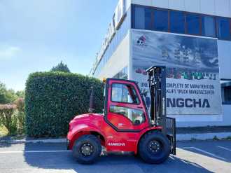Použité vysokozdvižné vozíky HANGCHA TT35-4 (CPCD35-XW33C-RT4) DIESEL GELAENDESTAPLER (12987444)