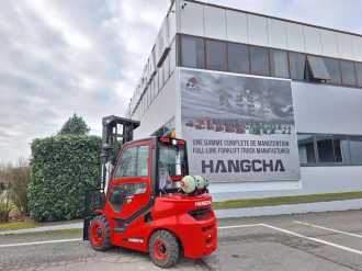 Použité vysokozdvižné vozíky HANGCHA XF35G-2 GAS VIERRADFRONTSTAPLER (12772791) backdrop