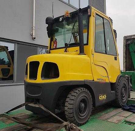 Použité vysokozdvižné vozíky HYSTER H4.0FT6 DIESEL VIERRADFRONTSTAPLER (12115062)