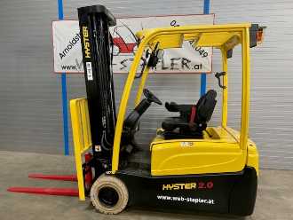 Použité vysokozdvižné vozíky HYSTER J2.0XNT LWB ELEKTRO DREIRADFRONTSTAPLER (13057787) backdrop