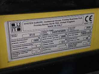 Použité vysokozdvižné vozíky HYSTER R1.6 ELEKTRO SCHUBMASTSTAPLER (13012992)