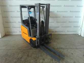 Použité vysokozdvižné vozíky JUNGHEINRICH EFG 213 SP GE 115-310 ZZ ELEKTRO VIERRADFRONTSTAPLER (12969611) backdrop