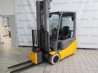 Použité vysokozdvižné vozíky JUNGHEINRICH EFG 216k SP GE 115-550 DZ ELEKTRO VIERRADFRONTSTAPLER (13006208) backdrop