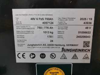 Použité vysokozdvižné vozíky JUNGHEINRICH EFG 220 MP GE 115-464 DZ ELEKTRO VIERRADFRONTSTAPLER (12961412)