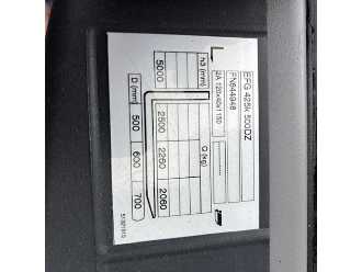 Použité vysokozdvižné vozíky JUNGHEINRICH EFG 425k 5000 DZ 1150mm SS+POS ELEKTRO VIERRADFRONTSTAPLER (13071575)