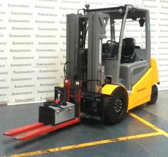 Použité vysokozdvižné vozíky JUNGHEINRICH EFG 540k SP GE T (135-235)-415 DZ ELEKTRO VIERRADFRONTSTAPLER (13068201)